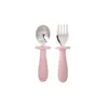 Tazón de alimentación para bebé de silicona de grado alimenticio con doble asa, diseño antiquemaduras y ventosa integrada para la autoalimentación infantil.