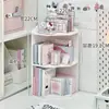 Prateleira de Armazenamento de Mesa Feminina Prateleira de Armazenamento Dobrável Multicamadas Organizador de Material de Escritório de Mesa de Dormitório Armazenamento de Cosméticos