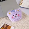 Urso fofo de pelúcia cabeça de desenho animado acessório decoração DIY broche de cabeça de urso bolsa de boneca acessório de roupa decoração