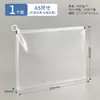 Bolsa de Archivo con Cremallera Creativa A4 Gran Capacidad Especial para Exámenes Estudiantiles Bolsa de Papelería Bolsa para Documentos de Plástico Translúcido