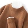 Suéter de cuello alto informal de negocios de alta gama, 100% cachemira de montaña pura, suéter de manga larga para hombre, nuevo suéter interior