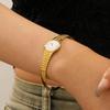 Moda Cruzada Europeia e Americana Estilo Ins Pulseira de Aço Inoxidável Feminina Flor de Bambu Gota d'Água Geométrico Abertura Pulseira Pulseira