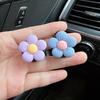 Lindo Hyuna Flor Pequeña Gancho para Coche Decoración Almacenamiento de Coche Almacenamiento Multifunción Gancho Pequeño Mini Celebridad de Internet Gancho Adhesivo