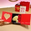 Shuibei Conjunto de Presente de Ouro Puro Dia das Mães 520 Buquê de Rosas Nota de Ouro Flor Eterna Flor de Mão Presente de Dia das Mães