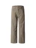 Calça Jeans Melard com Forro de Fleece para Homens, Estilo Americano de Inverno Versátil Tendência Marca Solta Reta Casual, Calça de Pernas Largas Grossa Quente