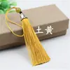 8CM Borla de cuentas Linglong caja de regalo bolsa de la suerte borla colgante flor de bergamota borla con tapa metálica hilo de seda de poliéster pequeño regalo