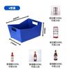 Cubo de hielo de plástico grueso, marco para cerveza, cesta para cerveza, cesta para cerveza, barril de cerveza cuadrado, barril de cerveza siamés en forma de V, etiqueta de impresión