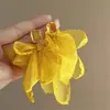 Brincos de Flor de Ráfia Agulha de Prata, Modernos e Únicos, Requintados e Versáteis, Estilosos e de Nicho, Atacado de Brincos de Luxo