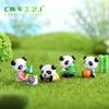 Ornatos para Micro-Paisagismo com Musgo Acessórios de Paisagismo DIY Materiais de Decoração Ornatos Decorativos Ursinho Beibei Panda