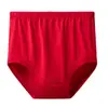 Ropa interior de anciana bragas para mujer mediana edad y ancianos transpirables holgadas talla grande de cintura alta algodón puro todo algodón triángulo bragas para personas mayores