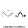 Fabricante de herrajes para bolsos y bolsos de mano, clips de extremo de cincha de aleación de zinc, herrajes para cinturones, accesorios de herrajes para esquinas y cuellos de mochilas escolares.