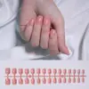 Link da Coleção Unhas Quadradas Curtas Cor Pura Unhas Curtas Usáveis Outono e Inverno Unhas Pré-Feitas 30 Peças em Tira Saco Opp