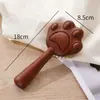 Peine de Cojín de Aire de Sándalo Rojo, Peine de Airbag Tallado para Masaje de Meridianos del Cuero Cabelludo, Peine de Masaje Especial para Mujer con Talla de Zorro, Regalo para Mamá
