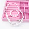 Colar Pulseira de Pérolas Brilhantes Pai-Filho Venda Quente Transfronteiriça Joias de Combinação para Roupas de Menina Princesa Criança Adulto