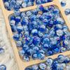 Nova pulseira de jade quebrado com contas eletrogalvanizadas AB de 10mm, acessórios de miçangas DIY feitos à mão, contas de vidro de esmalte colorido, contas soltas por atacado