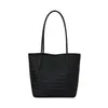 Bolso de mano con textura de tejido cruzado para mujer 2026 nuevo estilo de verano de alta calidad versátil para el trabajo diario bolso tipo cubo de un solo hombro madre-hijo