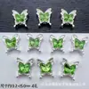 Diamante Multicolor Mariposa Cuatro Agujeros Espaciadores DIY Pulsera de Cuentas Hecha a Mano Cadena de Teléfono Móvil Joyería Accesorios de Aleación