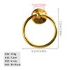 Manija de Diamante Dorado Silla Sofá de Lujo Ligero Silla de Comedor Anillo de Tirador Trasero Cajón Colgante de Aleación de Zinc Simple Moderno Manija de Puerta