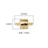 Prata S925 Banhada a Ouro Pulseira Magnética de Cinto Pulseira de Casal Fivela Acessórios de Joias Feitos à Mão DIY Fivela Magnética