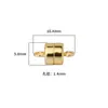 Prata S925 Banhada a Ouro com Atracção Magnética Pulseira Pulseira de Casal Fivela Acessórios de Joias DIY Feitos à Mão Fivela Magnética