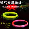Tirachinas de Cuero Plano Punto de Mira de Fibra Óptica Fibra Óptica Fluorescente Juguete para Disparar Mira 0.75mm Accesorios para Tirachinas de Exterior