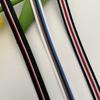 Fita Jacquard 100D Colorida Inter-cor Não Elástica Punho de Suéter Envoltório Lateral Duplo com Cordão de Medalha Acessórios de Cabelo Sling