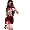 No te pierdas la ropa interior divertida de noche, traje sexy de azafata, deseo puro, uniforme de policía, tentación para evitar quitarse, pijama para pecho pequeño qqny