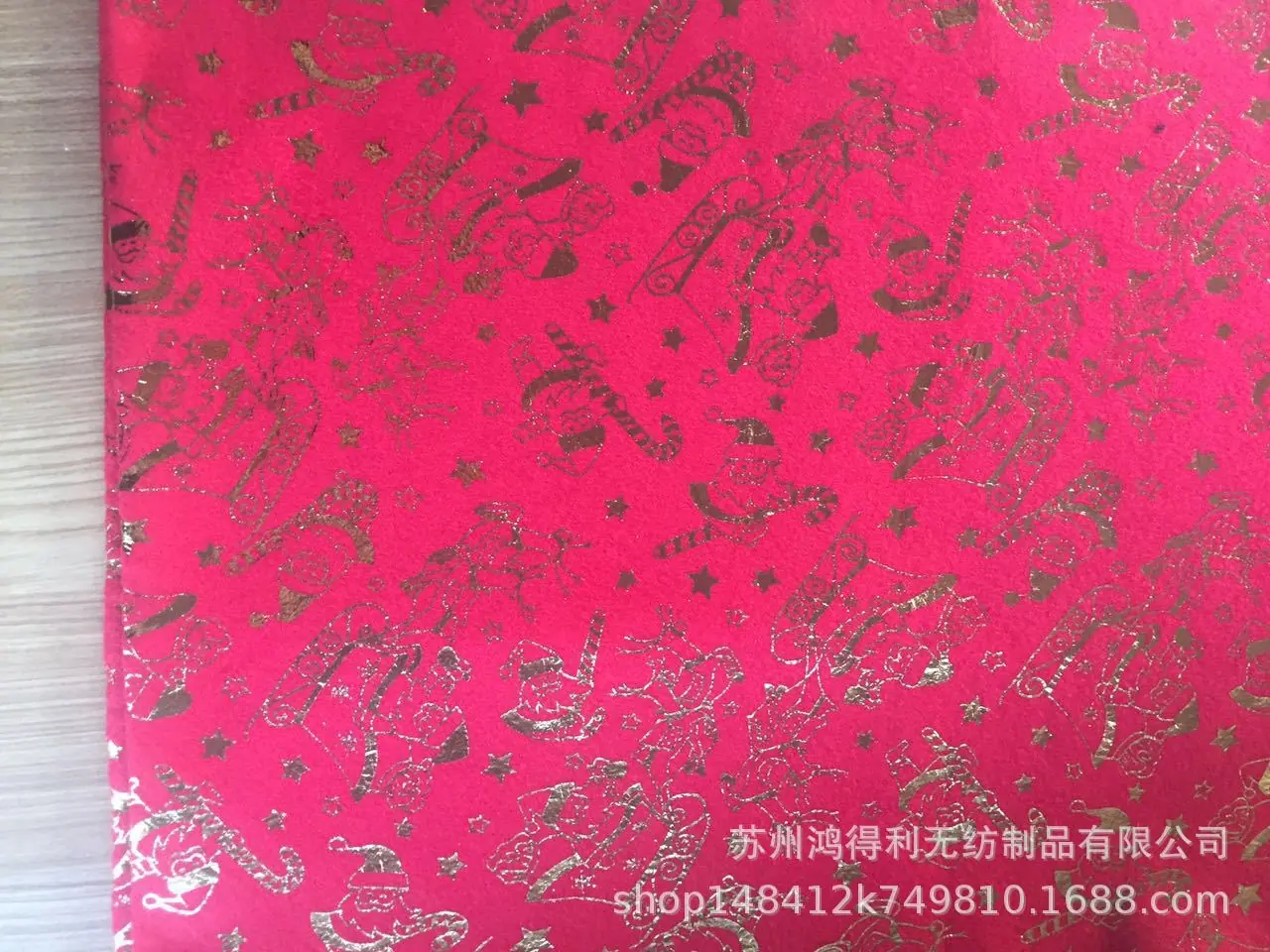 烫金洒金无纺布底布颜色可定制 圣诞活动庆典