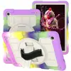 Adecuado para Samsung A9Plus Silicona Anticaída Correa de Muñeca para Niños Funda Protectora para Tableta Sin Tapa Giratoria Colorida