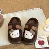 Pantuflas lindas y elegantes para niñas, con un diseño mullido, suelas cómodas y antideslizantes, forro cálido y suela gruesa, perfectas para usar en interiores y exteriores en invierno.