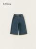 Ropa para Niños Youbao Jeans para Niñas Pantalones Sueltos Pantalones Largos 2026 Primavera y Otoño Estilo Coreano para Niños Pantalones de Pierna Ancha Versátiles para Ropa de Abrigo