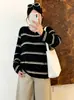Cárdigan casual versátil para mujer talla grande 2026 otoño fino cuello redondo corte holgado tejido adelgazante