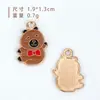 Acessórios Capivara Pingente Criativo Pendente Único Gotejamento de Óleo Liga Joias Acessórios Brincos Pulseira Colar DIY Atacado