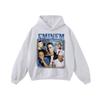 Sudadera con capucha de cuello redondo casual de lavado pesado de moda nacional hip-hop oversize estilo retro europeo y americano para hombre