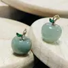 Pendente Pequeno de Maçã de Cristal Natural Brincos DIY Feitos à Mão Acessórios de Joias Pendente Pequeno Fresco Feito à Mão Atacado