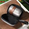 Juego de Té de Titanio Puro Completo Caja de Regalo Camping al Aire Libre Taza de Té de Doble Capa Tetera Doméstica Portátil Regalo Cafetera
