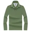 Camisa polo simple de manga larga para hombre, hecha de algodón piqué, con cuello camisero, adecuada para uso business casual, disponible en varios colores, camisa básica versátil para hombres jóvenes y de mediana edad