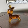 Adornos y Artesanías de Vidrio de Zibo, Miniaturas Populares de Animalitos de Vidrio, Perros Lindos, Decoraciones Creativas de Escritorio