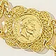 Nueva cadena de cuerpo metálica estilo nacional vintage con cuerpo floral, sello decorativo para la cintura de vestido de noche, cadena de cintura metálica al por mayor
