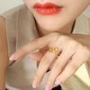 Otoño e Invierno Europeo y Americano ins Pin Abierto Pulsera Ajustable Anillo Anillo para Dedo de Mujer Set de Joyería Z206-A126