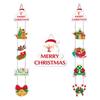 Natal decoração de Natal porta pendurada número pendurado enfeites parede pendurada festa de fim de ano suprimentos layout adereços