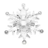 Decorações festivas, enfeites de Natal, pingentes em formato de floco de neve e estrela de acrílico com textura de cristal, fornecimento para e-commerce transfronteiriço, personalizável