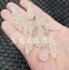 Calcedonia verde hielo no porosa colgante de jade de calabaza ágata blanca pulsera collar aretes colgante de llave