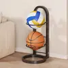 Estante de almacenamiento para baloncesto, cesta de almacenamiento de balones, estante de almacenamiento para fútbol, estante de exhibición para el hogar, organizador de almacenamiento de balones, soporte para balones