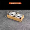 Utensílios de Mesa para Churrasco Coreano Tigela de Condimento Aço Inoxidável Tendência Prato Pequeno para Molho Caixa Dividida Bandeja de Acompanhamentos de Hot Pot com Nove Compartimentos