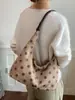 2026 Bolso Tote Nuevo Estilo Coreano de Lunares, Gran Capacidad, Bolso Chic de Moda Vintage, Bolso Casual para el Día a Día, Hombro o Axila
