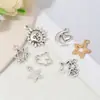 Acessórios de joias: pentagrama, coração, pingentes, pulseiras DIY feitas à mão, pingentes de colar, joias de liga vintage