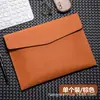 Bolsa de Documentos de Cuero A4 con Impresión de Logo, Carpeta Engrosada, Bolsa para Almacenamiento de Datos de Contratos e Facturas de Oficina, Personalizable