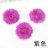Cabeza de Flor de Margarita Flor Decoración del Hogar Tocado Hecho a Mano Flor Artificial Flor Gerbera Pasador de Pelo Accesorios de Flor Corsage Fabricante Lote