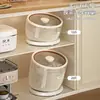 Contenedor de Arroz Inclinado para Gabinete, Cubo Inclinable para Almacenamiento de Granos, Caja Transparente Sellada a Prueba de Insectos y Humedad de Grado Alimenticio para Almacenamiento de Arroz y Harina